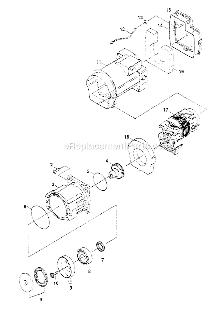 Page B Diagram and Parts List for 9909-0  Briggs and Stratton Pressure Washer
